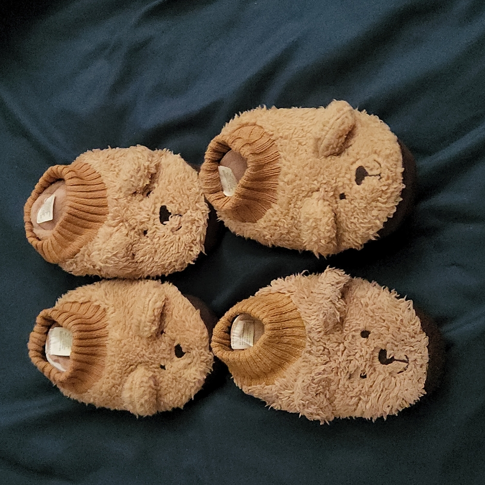 GAP Brannan Bear Slippers Cozy Bootie Bear Face Ears Baby Toddler Unisex🧸